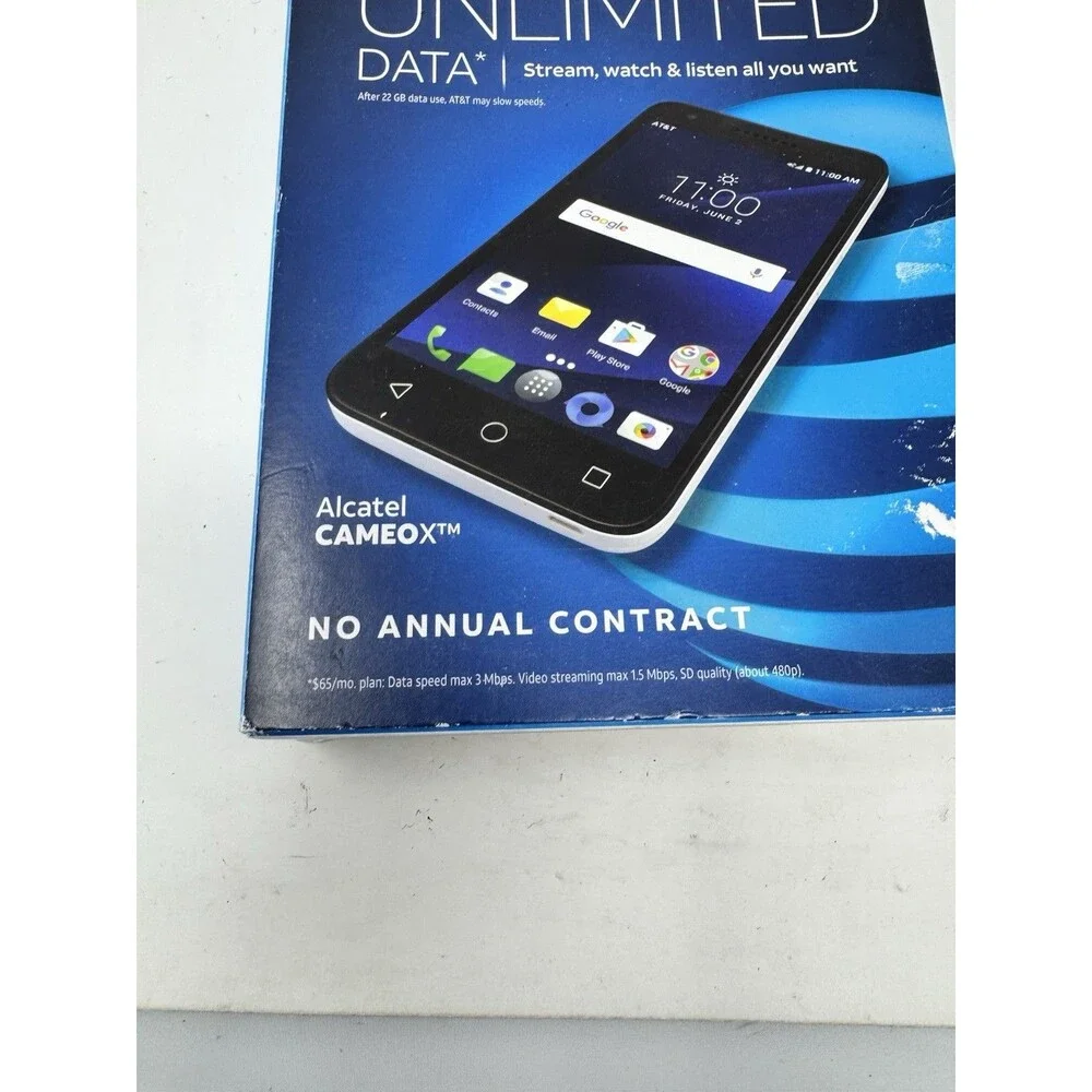 Brand New, AT&T Prepaid Alcatel Cameox Phone